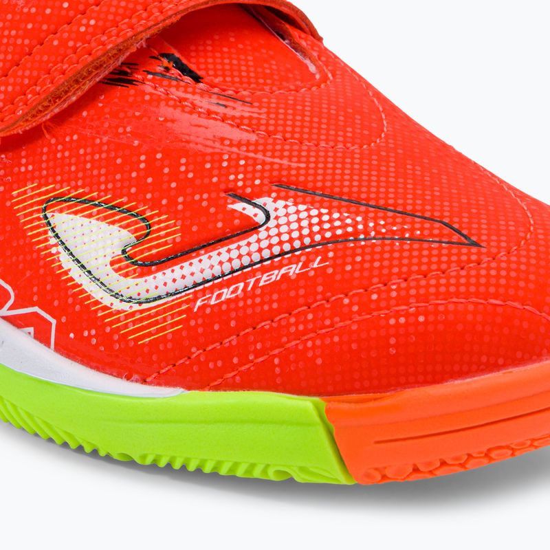 Joma Super Copa IN koralle/grün fluor Kinder Fußballschuhe 7