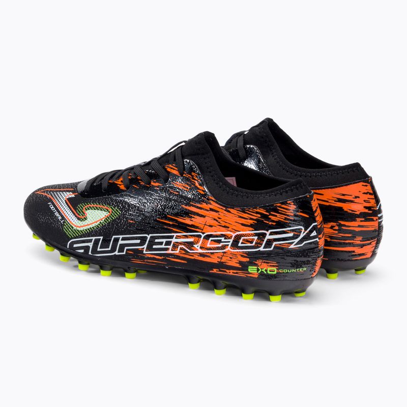 Joma Super Copa AG Herren Fußballschuhe schwarz/koralle 3