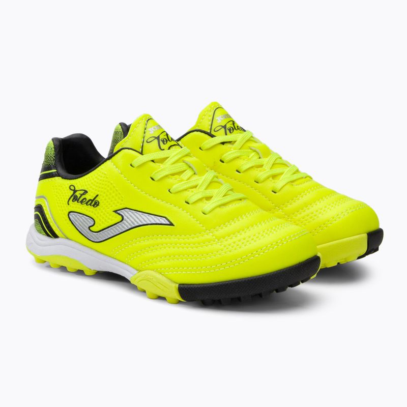 Joma Toledo TF Kinder Fußballschuhe Zitrone fluor/schwarz 4