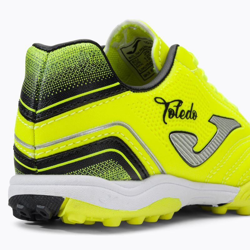 Joma Toledo TF Kinder Fußballschuhe Zitrone fluor/schwarz 8