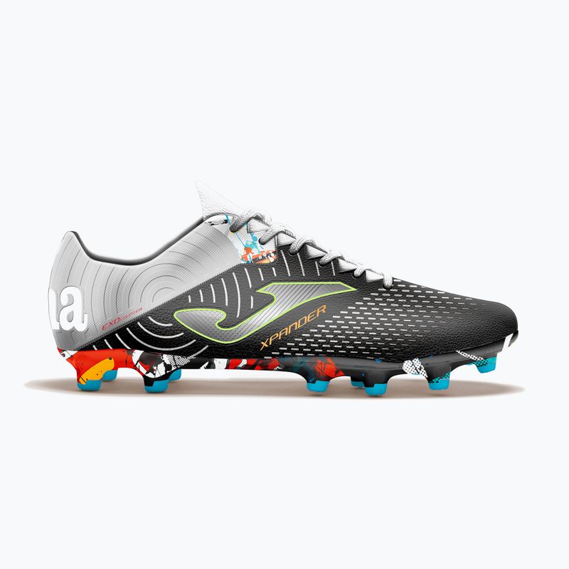 Joma Herren Fußballschuhe Xpander FG schwarz/silber 11