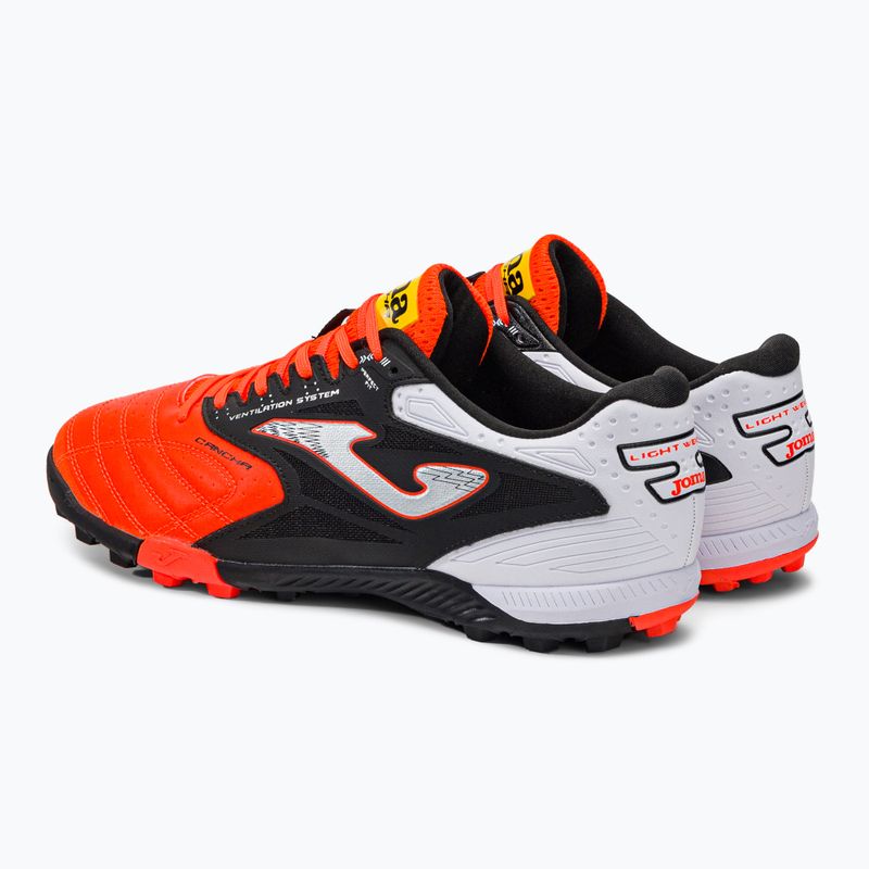 Joma Cancha TF Herren Fußballschuhe orange/schwarz 3