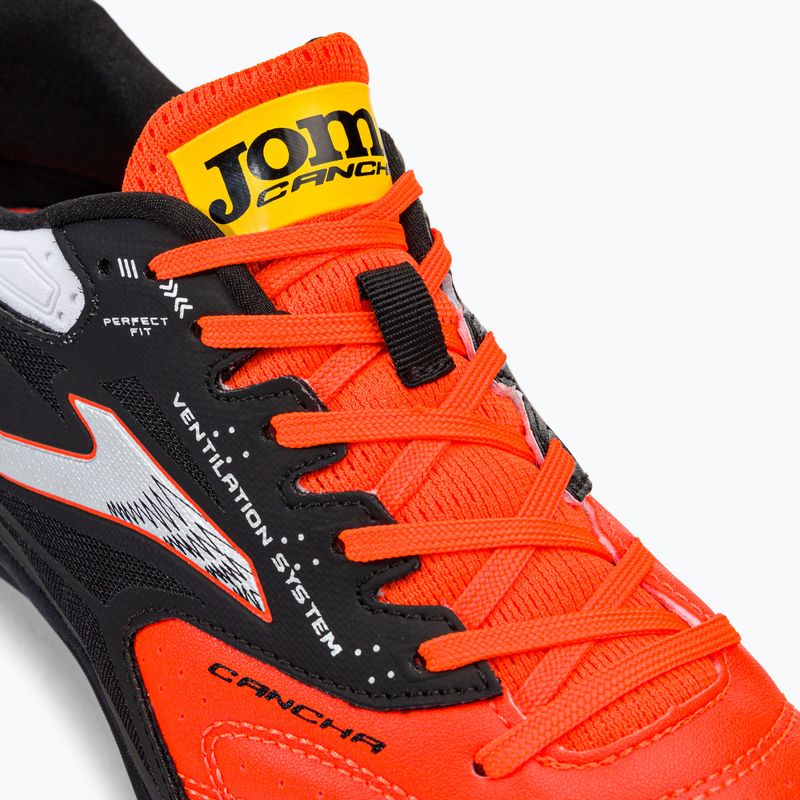 Joma Cancha TF Herren Fußballschuhe orange/schwarz 8