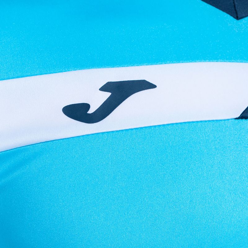 Herren-Tennisshirt Joma Court fluor türkis/navy 3