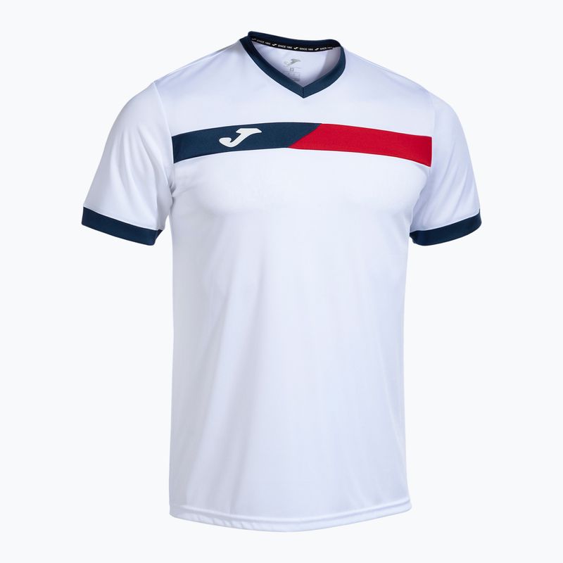 Herren Tennishemd Joma Court weiß/rot