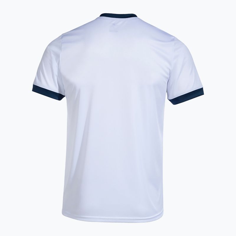 Herren Tennishemd Joma Court weiß/rot 2