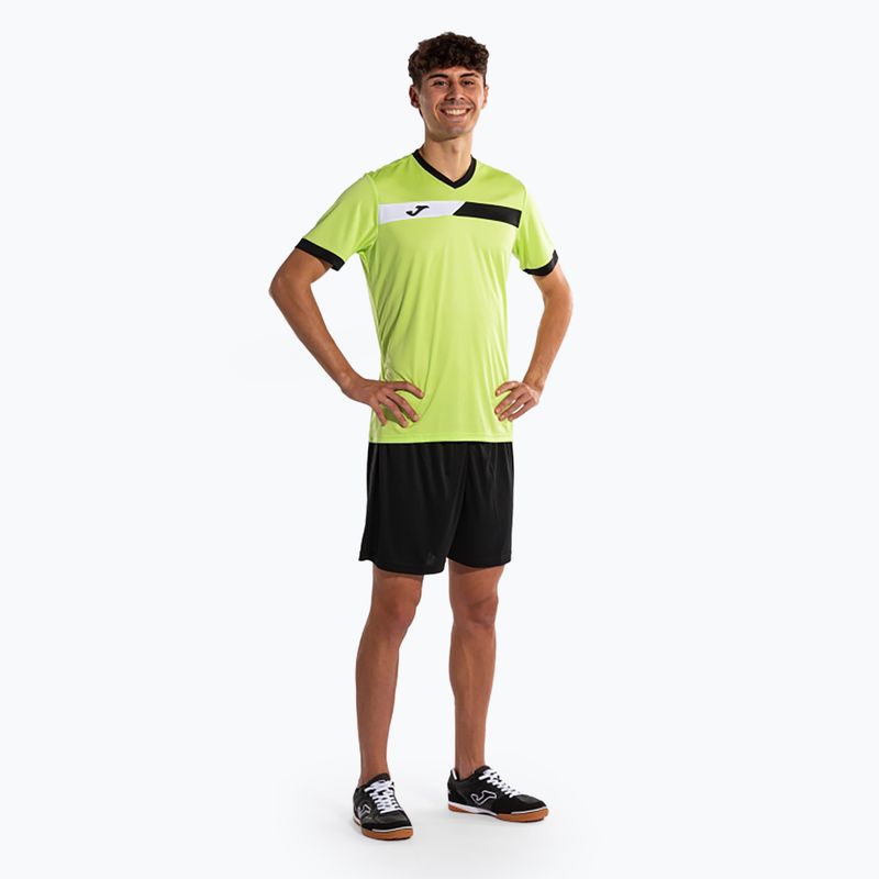Herren-Tennisshirt Joma Court lime/schwarz 2