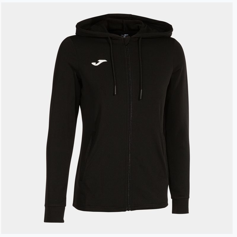 Damen Tennis Sweatshirt Joma Sculpture II Zip-Up Hoodie schwarz 10