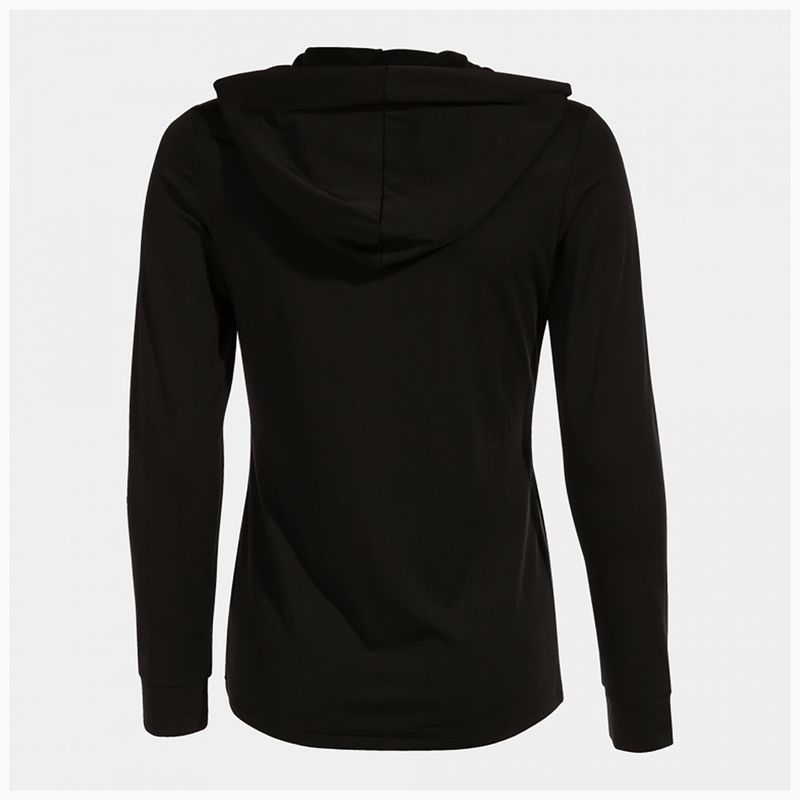 Damen Tennis Sweatshirt Joma Sculpture II Zip-Up Hoodie schwarz 11