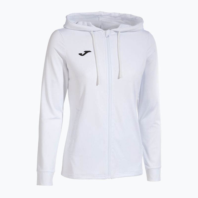 Damen Tennis Sweatshirt Joma Sculpture II Zip-Up Hoodie weiß 8