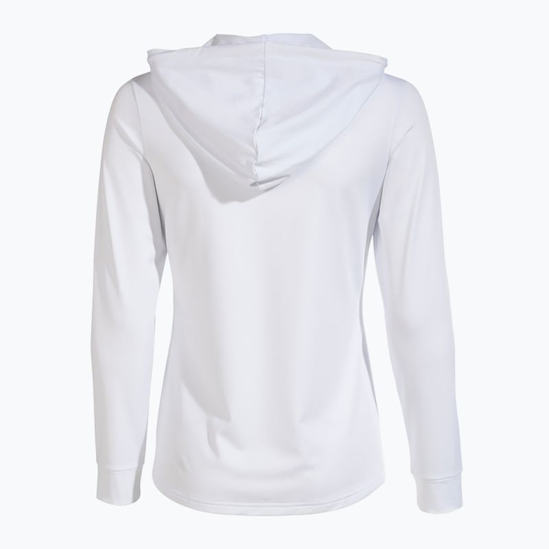 Damen Tennis Sweatshirt Joma Sculpture II Zip-Up Hoodie weiß 9