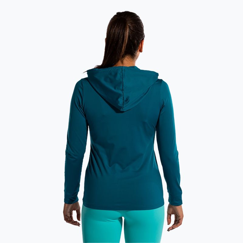 Damen Tennis Sweatshirt Joma Sculpture II Zip-Up Hoodie grün 3