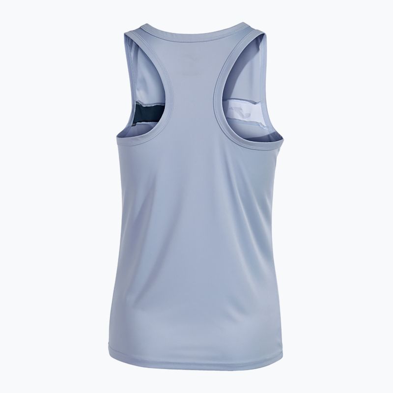 Damen Tennis Tank Top Joma Court Ärmellos Himmelblau/Navy 2