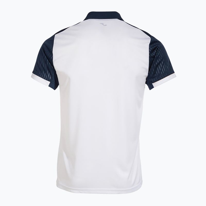 Herren Joma Montreal Poloshirt weiß/navy 3