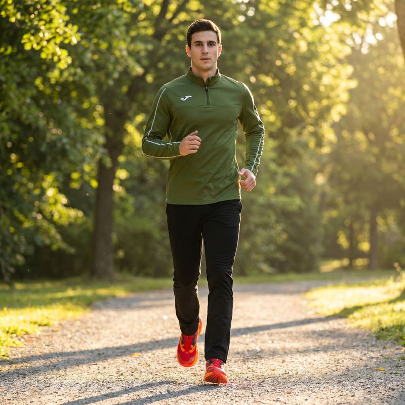 Herren Joma R-Trail Nature khakifarbenes Laufsweatshirt 11