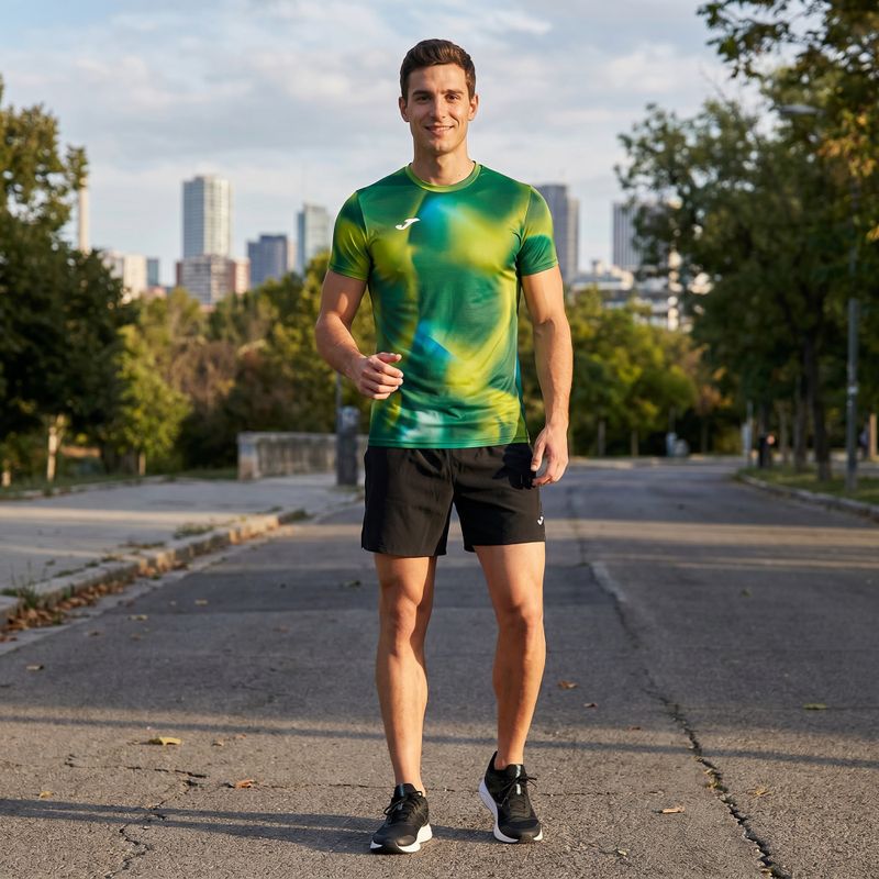 Herren Joma R-Trail Nature grünes Laufshirt 8
