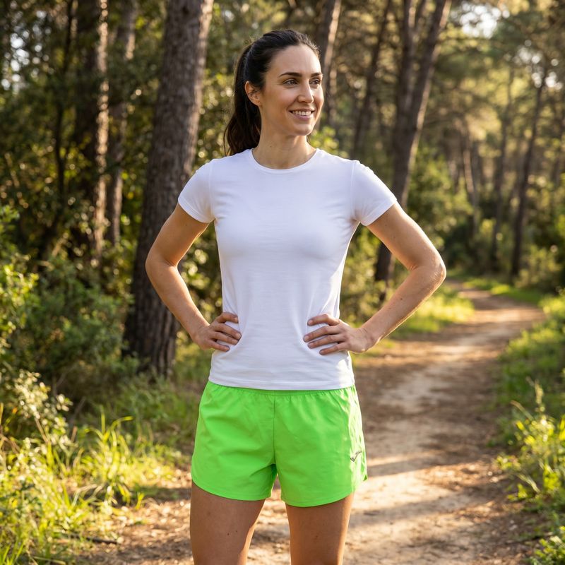 Joma Olimpia fluor grün Laufshorts 10