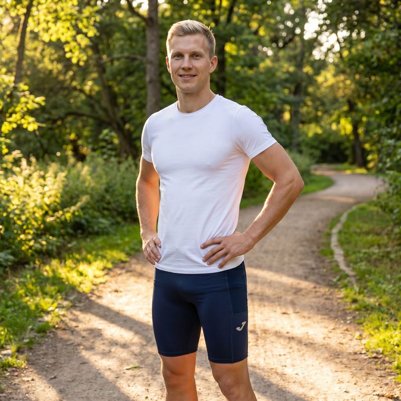 Men's Joma Elite X Short Tights Laufshorts navy blau 700038.300 13