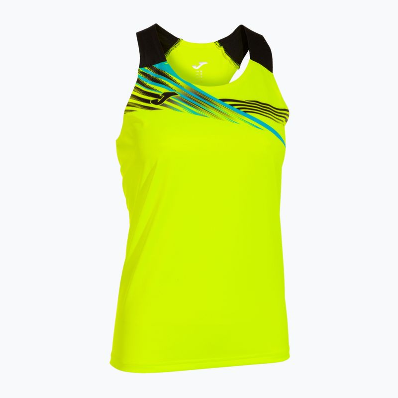 Damen Lauftank Joma Elite X fluor gelb/schwarz