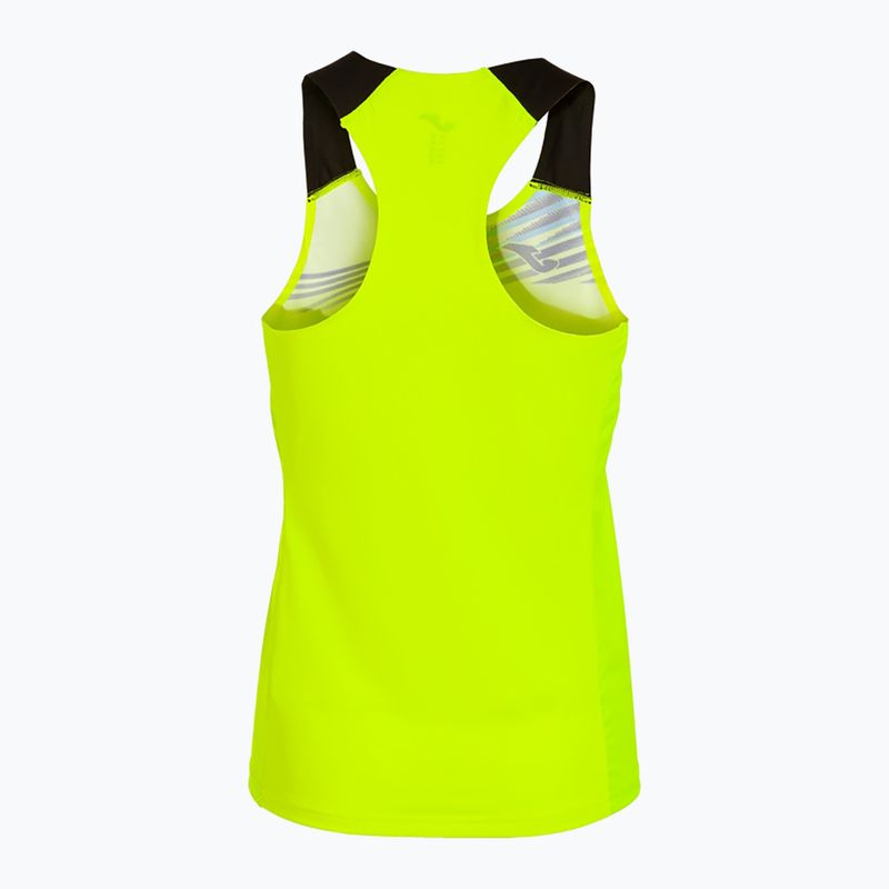 Damen Lauftank Joma Elite X fluor gelb/schwarz 2
