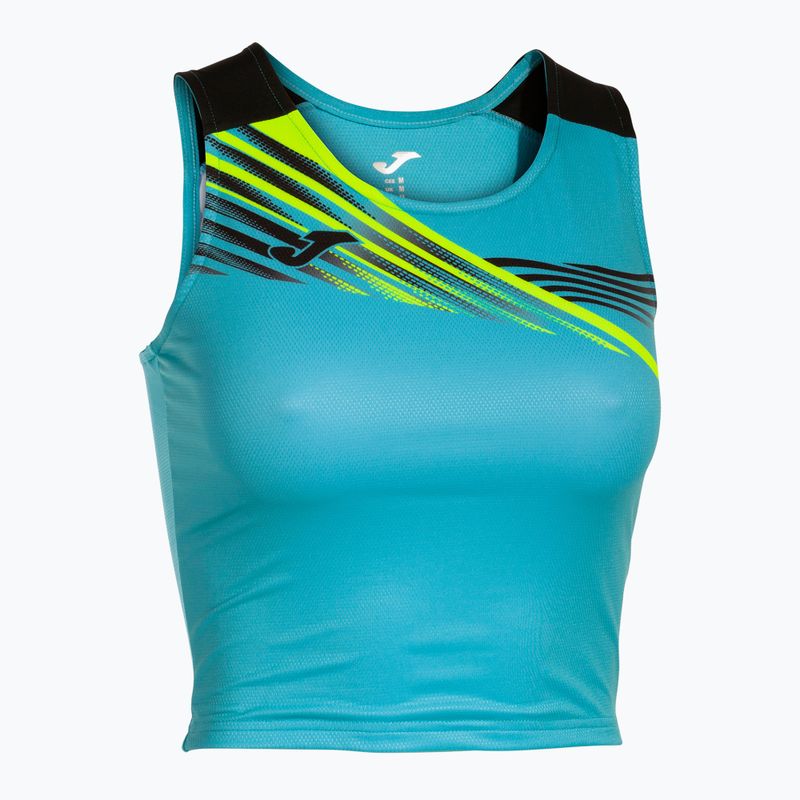 Damen Laufshirt Joma Elite X fluor türkis/schwarz 8