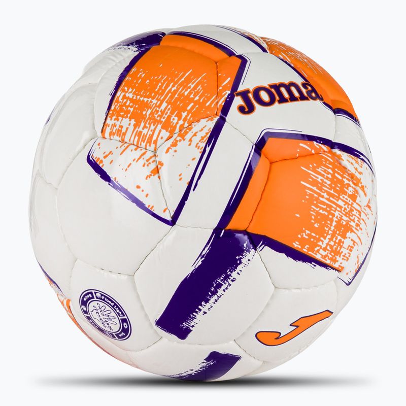 Joma Dali II Fußball weiß / fluor orange / lila Größe 3 2