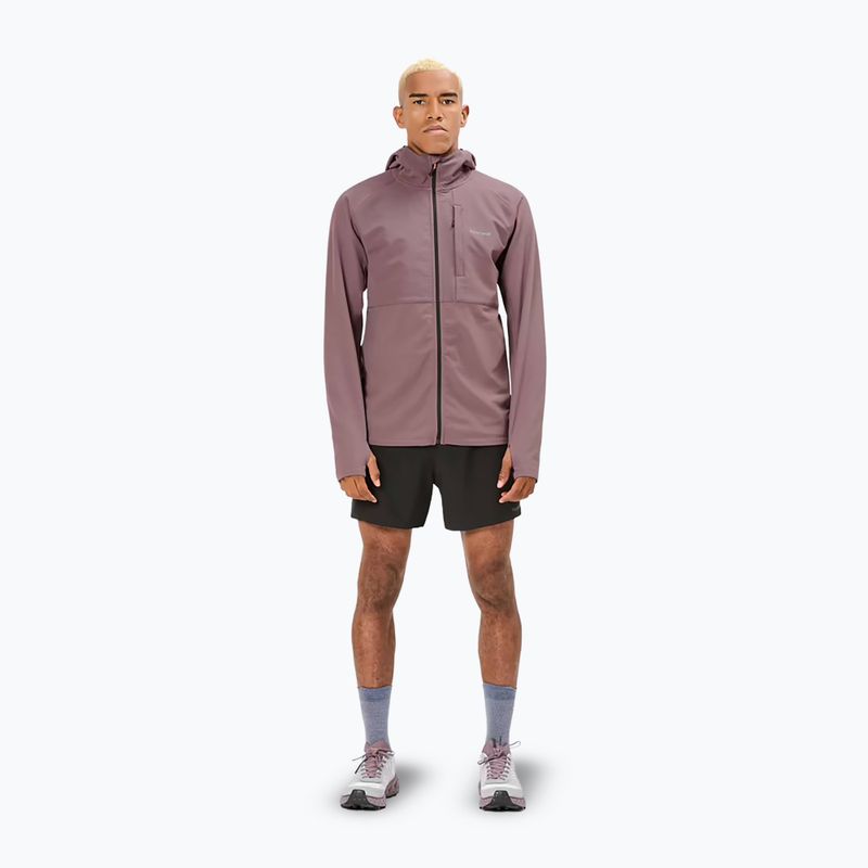 Herren NNormal Active Warm albergini/violett Laufjacke 2