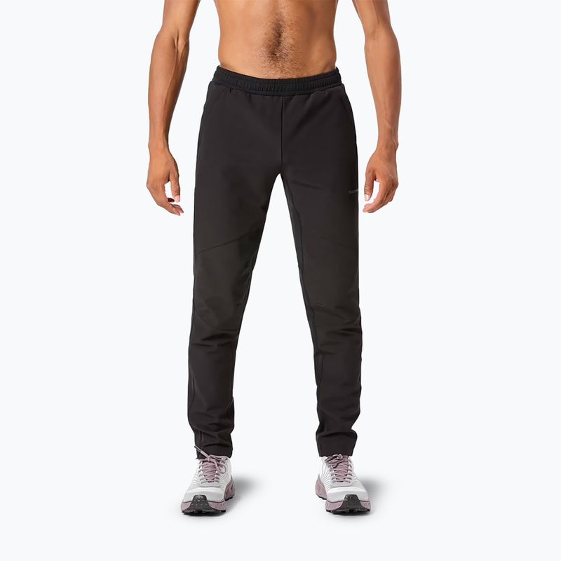Herren NNormal Active Warm svart/schwarz Laufhose
