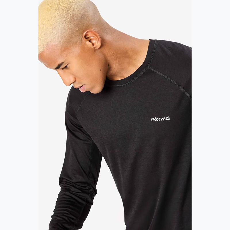 Herren NNormal Merino Lauf-Longsleeve schwarz 4