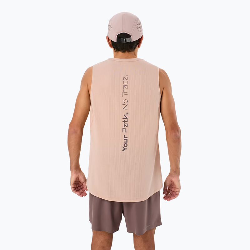 Herren NNormal Race Tank staubig rosa Laufshirt 2