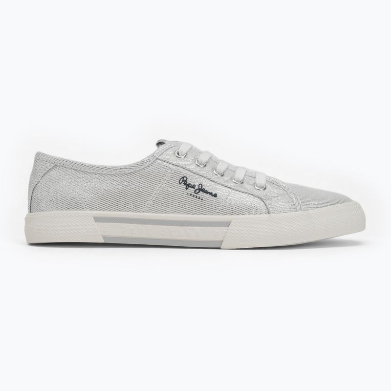 Schuhe Damen Pepe Jeans Brady Paarty silver 2