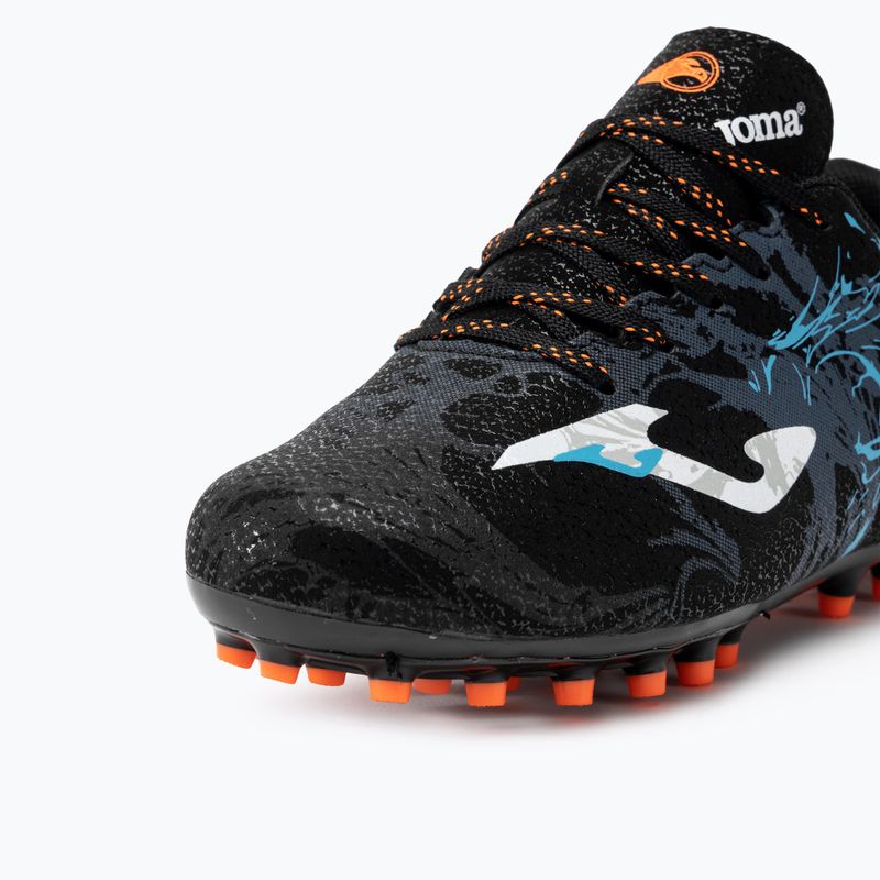 Kinder Fußballschuhe Joma Super Copa Jr AG schwarz/türkis 8