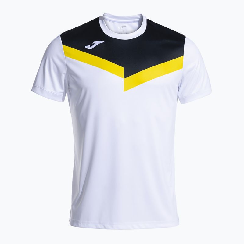 Herren-Tennisshirt Joma Court weiß/schwarz
