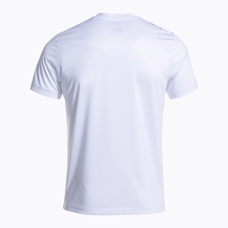 Herren-Tennisshirt Joma Court weiß/schwarz