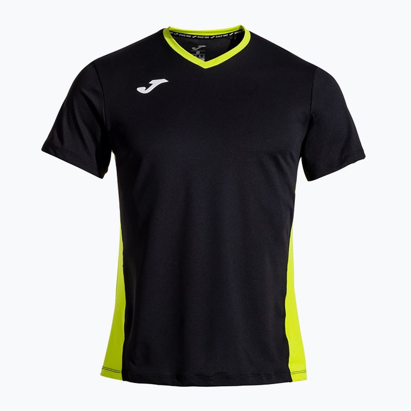 Herren-Tennisshirt Joma Court schwarz/grün