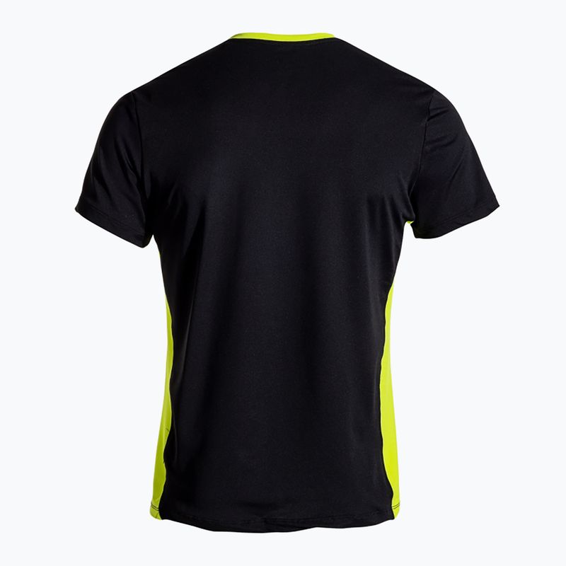 Herren-Tennisshirt Joma Court schwarz/grün