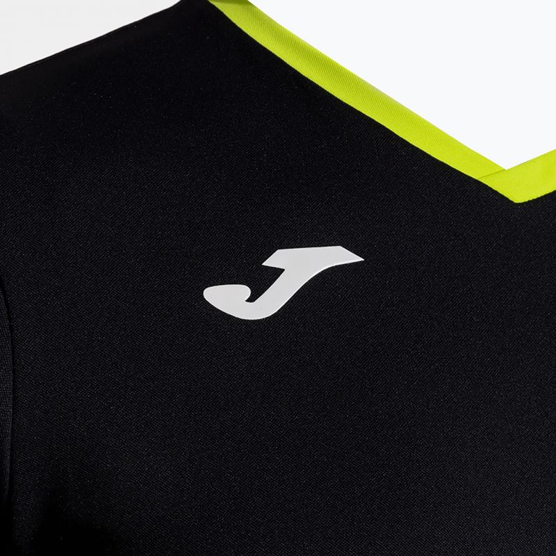 Herren-Tennisshirt Joma Court schwarz/grün