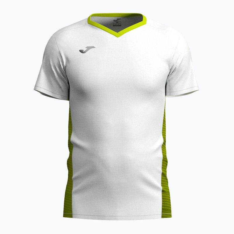 Herren-Tennisshirt Joma Court weiß/grün