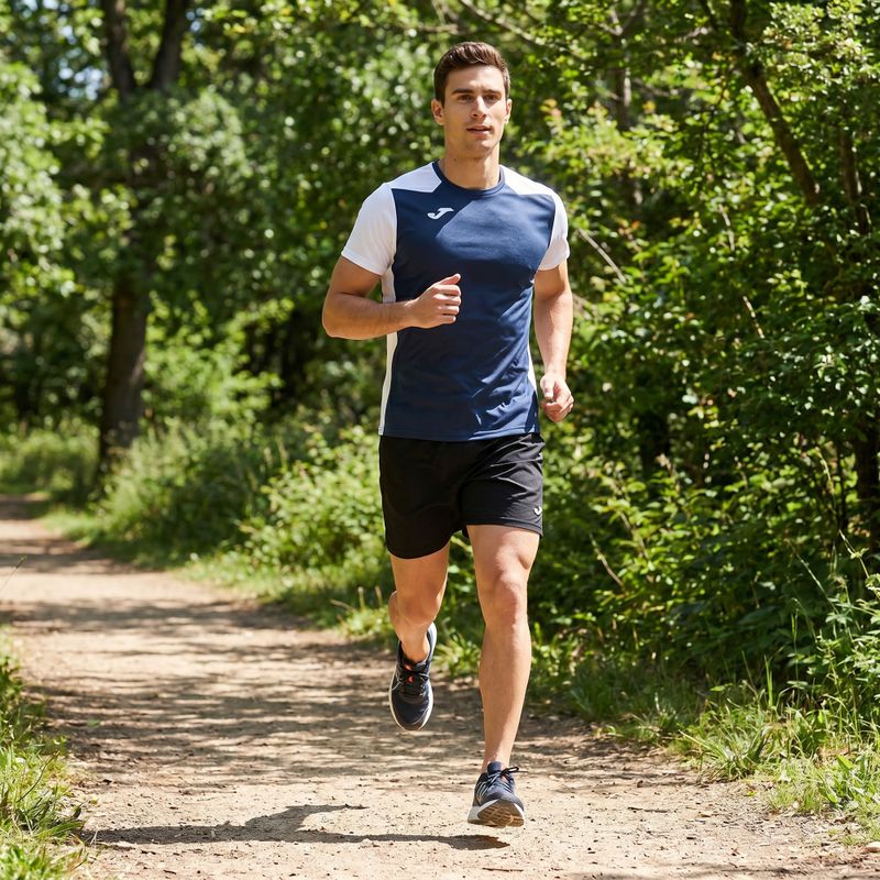 Herren Joma Record II Laufshirt navy/weiß 6