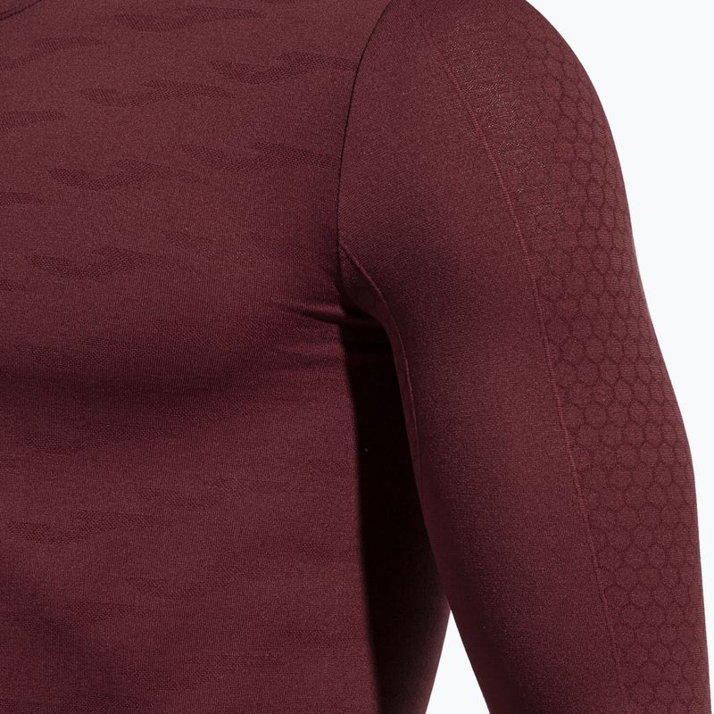 Herren Thermoaktiv-Sweatshirt Joma Classic burgundy 4