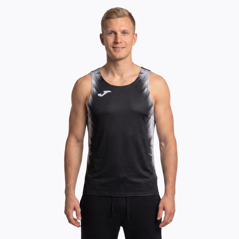 Herren Joma Elite XI schwarz/weiss Laufshirt
