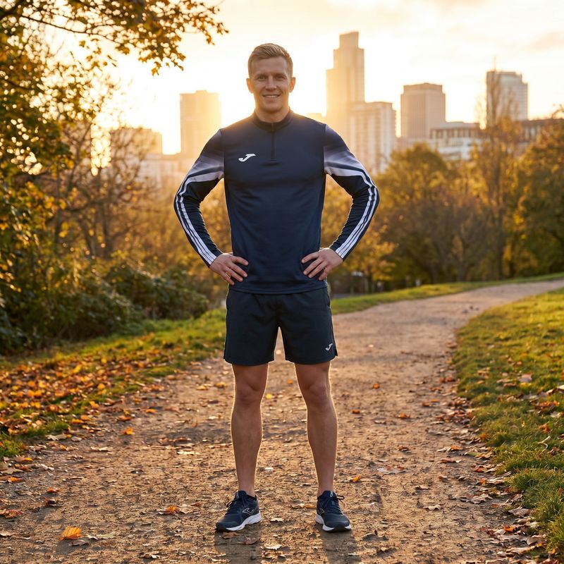 Herren-Laufpullover Joma Elite XI navy/weiß 8