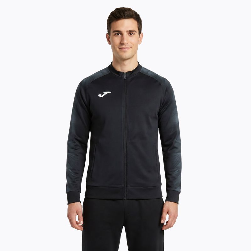 Herren-Laufjacke Joma Elite XI Full Zip schwarz/anthrazit
