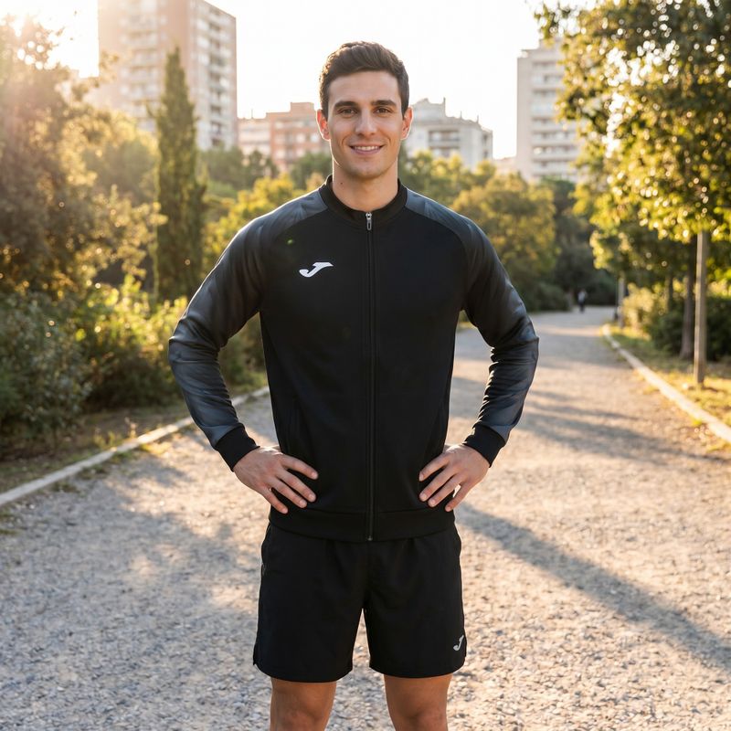 Herren-Laufjacke Joma Elite XI Full Zip schwarz/anthrazit 8
