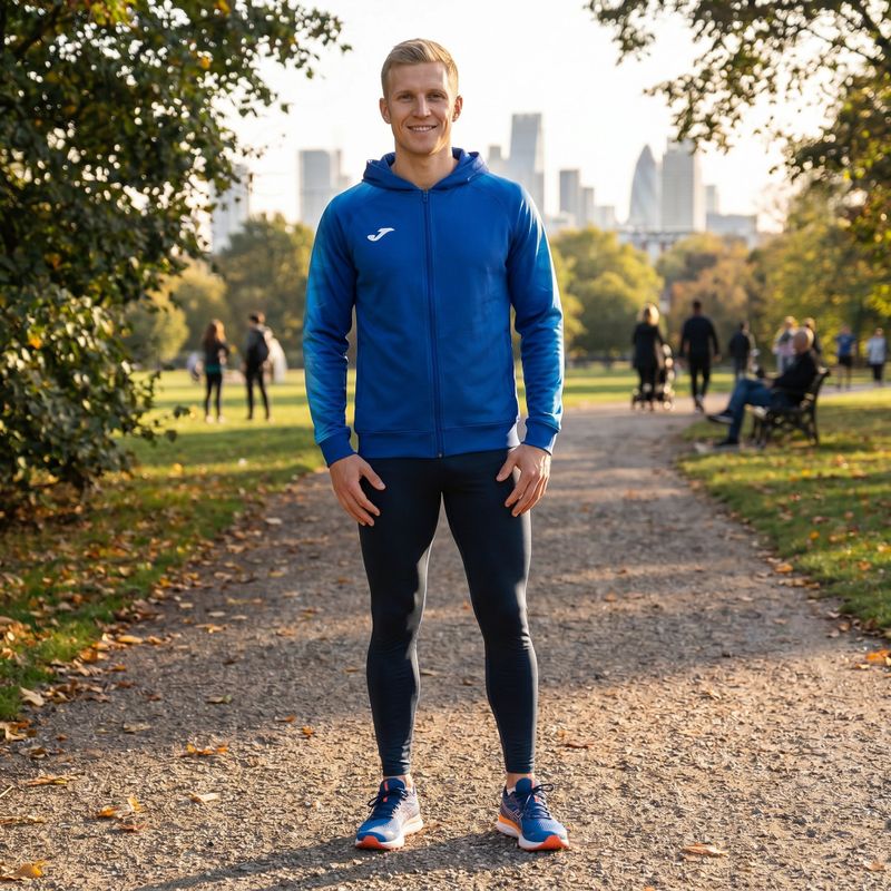 Herren Joma Elite XI Hoodie Laufsweatshirt royal 11