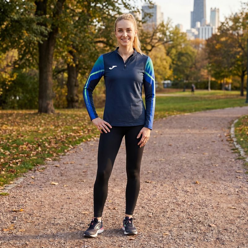 Joma Elite XI Damen Laufshirt navy/fluorgrün 12