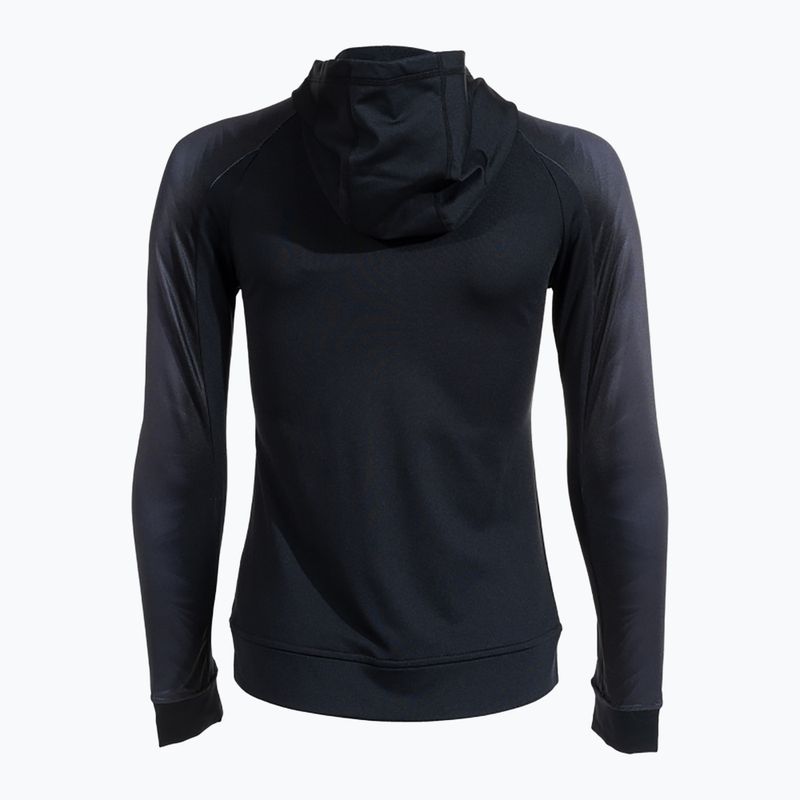 Damen Joma Elite XI Hoodie schwarz/anthrazit Laufsweatshirt 2