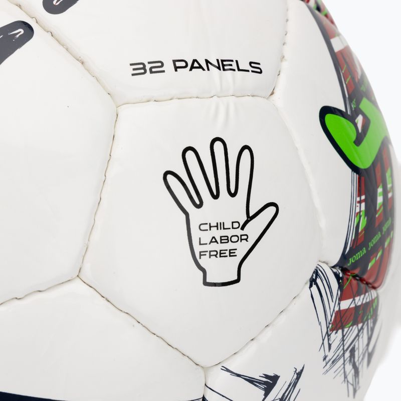 Fußball Joma Dali III red/fluor green Größe 5 3