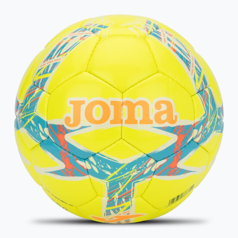 Fußball Joma Dali III yellow/fluor turquoise Größe 5