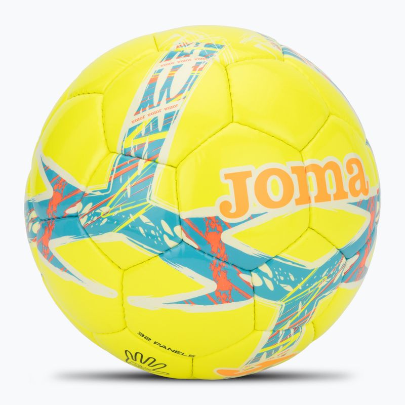 Fußball Joma Dali III yellow/fluor turquoise Größe 5 2